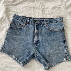 Vintage Levi’s 505 Cut Off Denim Shorts